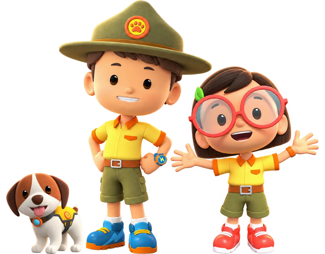Leo and Katie, Junior Wildlife Rangers