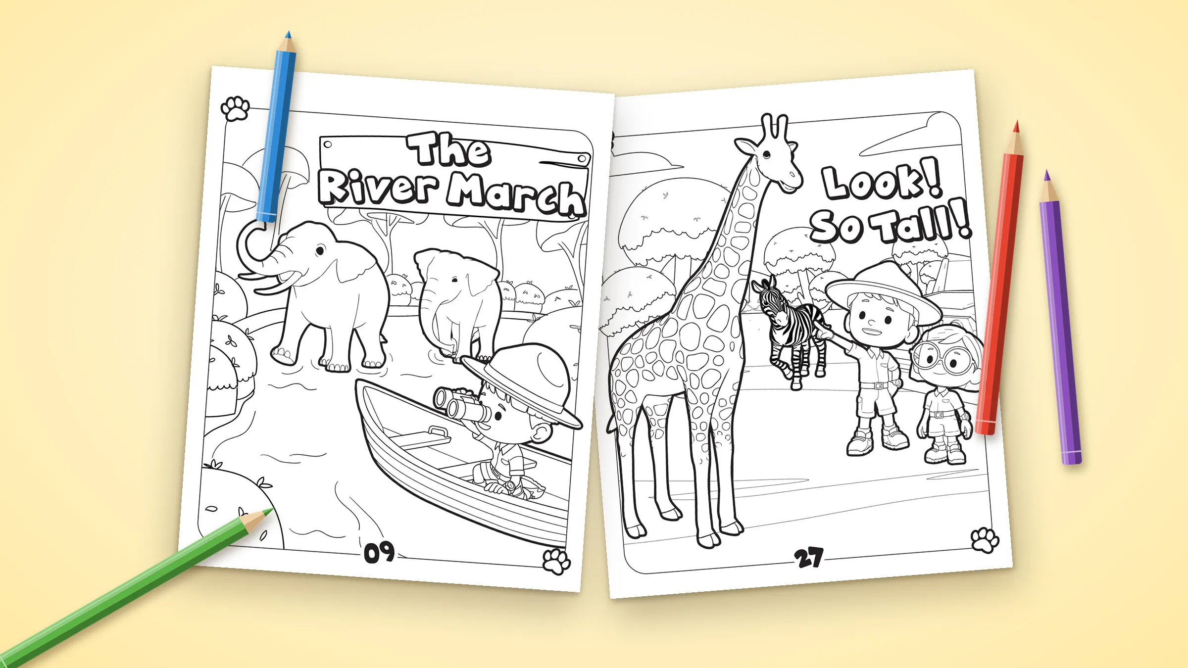 Coloring sheets with Leo